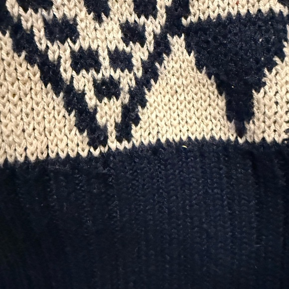 Beldoch Popper Vintage Cotton Cardigan Sweater Geometric Knit USA Made M - Picture 6 of 6